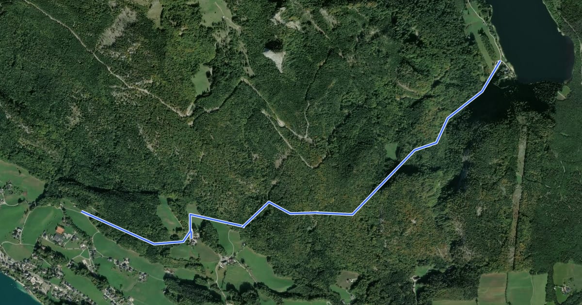 Маршрут Sattelweg на спутниковом снимке