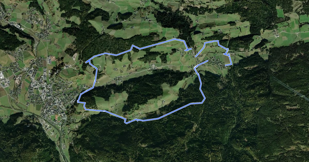 Маршрут Sauerfelder Rundweg на спутниковом снимке
