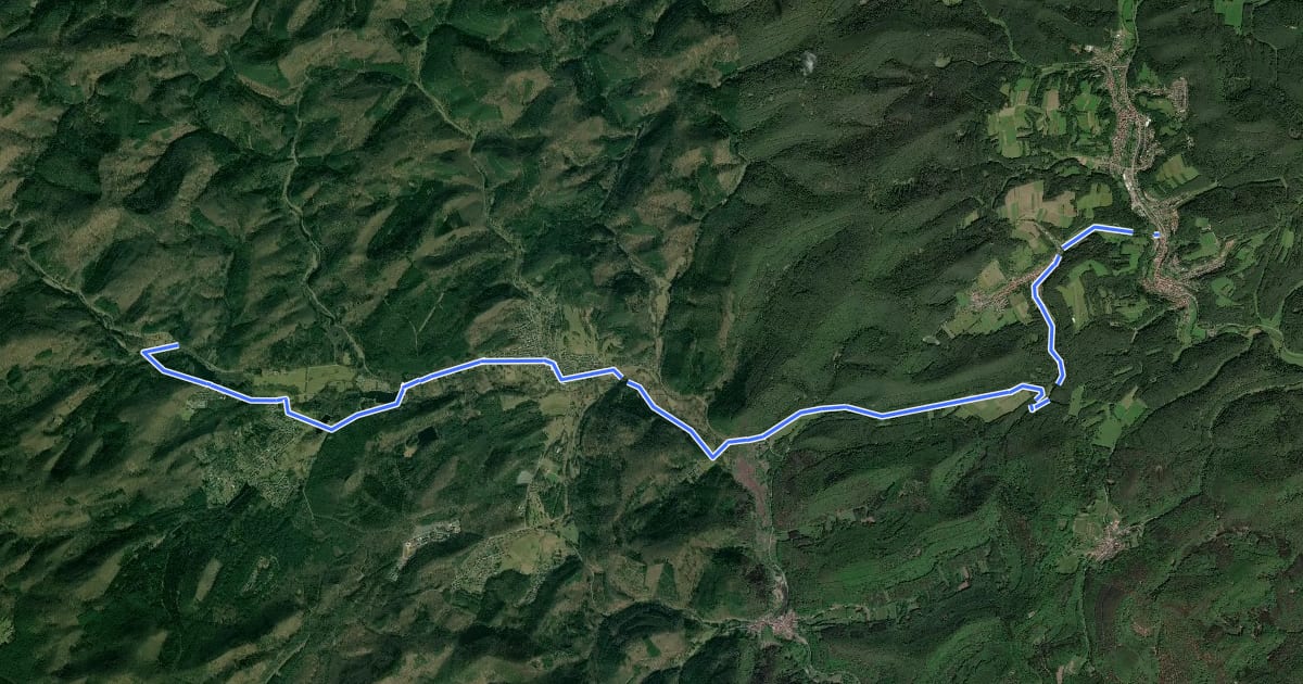 Маршрут Sauertal на спутниковом снимке