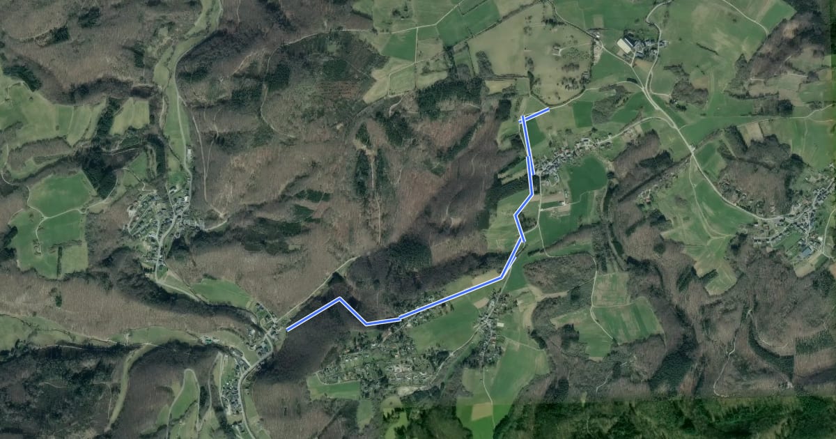 Маршрут Sauriersteig на спутниковом снимке