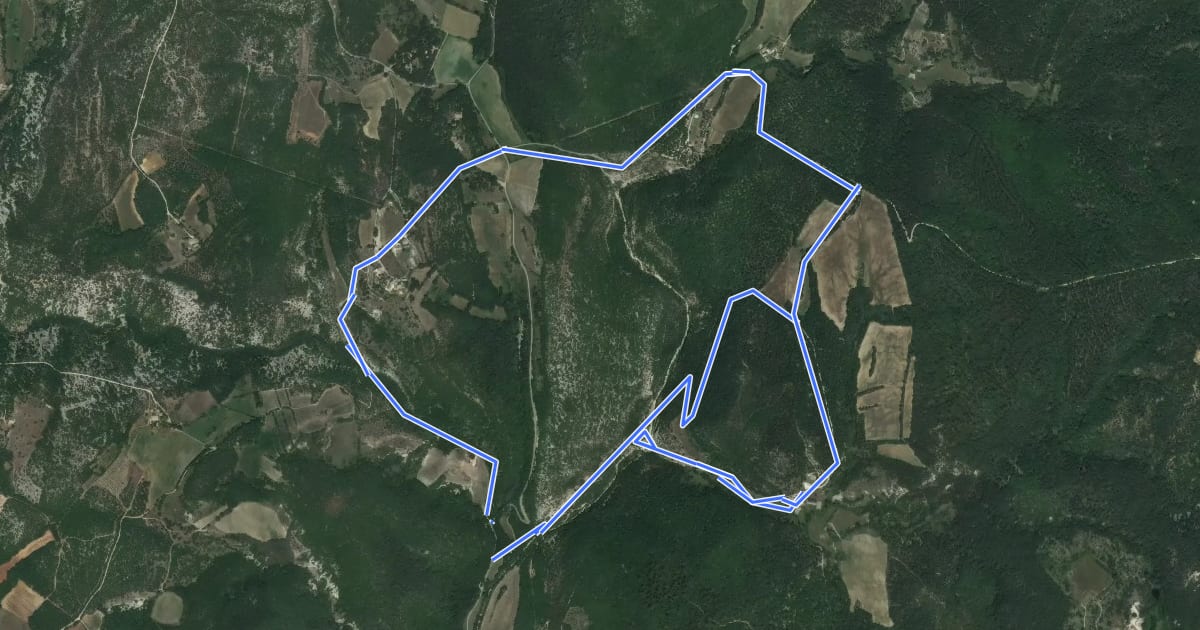 Маршрут Saut du Moine на спутниковом снимке
