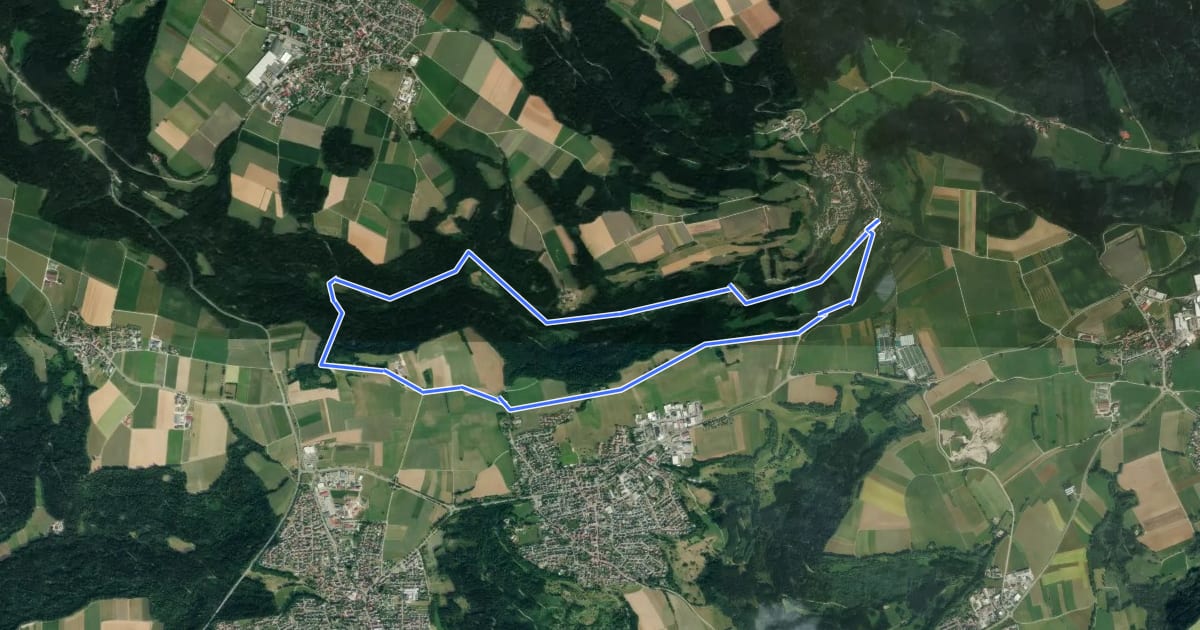 Маршрут SAV OG Lindach Rundwanderweg E на спутниковом снимке