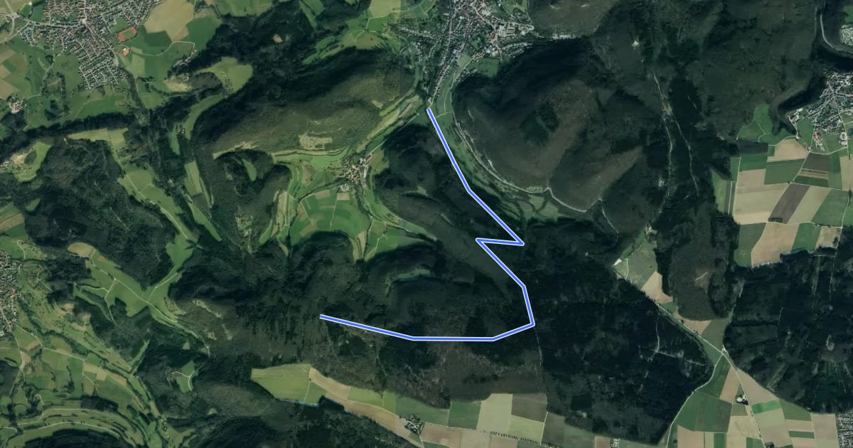Маршрут SAV: Wagenfälle - Teufelsklinge - Gmünder Weg на спутниковом снимке