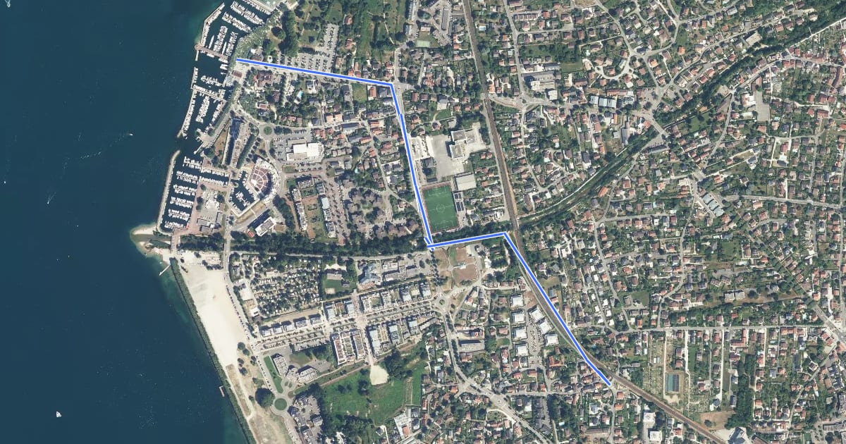 Маршрут Savoie Rando Lac à VTT - Accès на спутниковом снимке