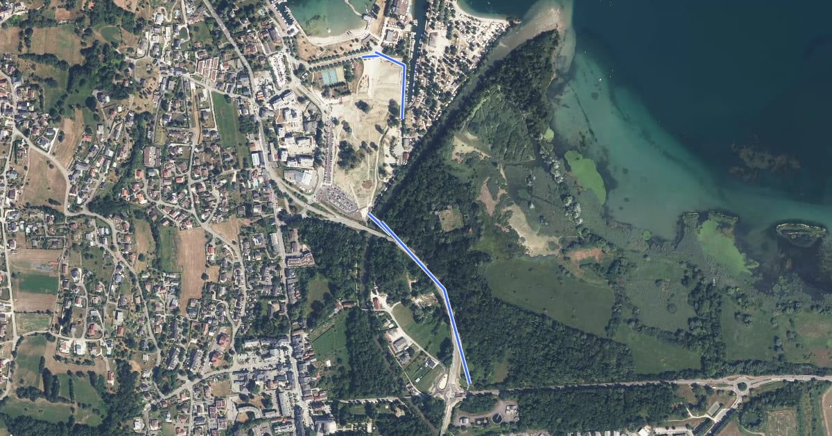 Маршрут Savoie Rando Lac à VTT - Accès на спутниковом снимке