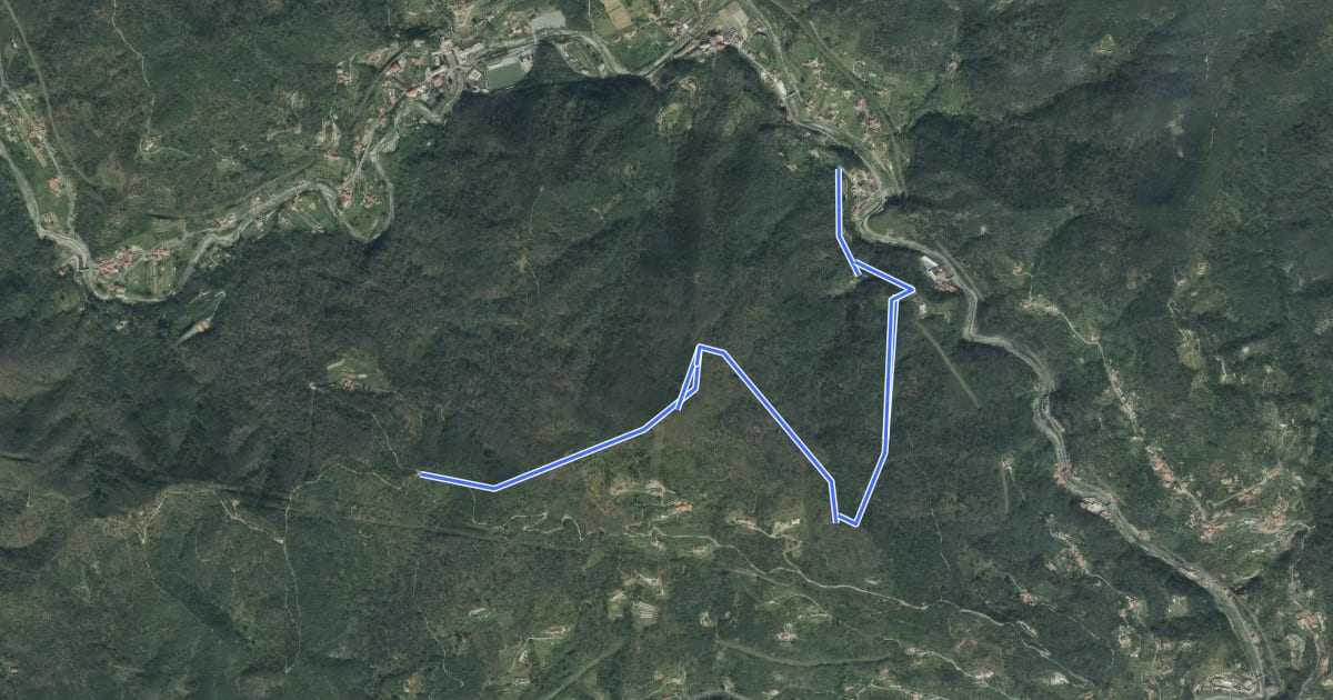 Маршрут Savona Loc. Ponte Livè - Passo Perdoni на спутниковом снимке