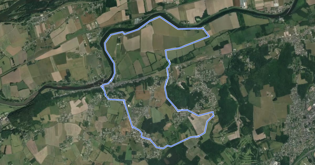Маршрут Savonnières Sentier découverte на спутниковом снимке
