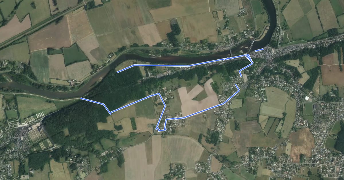 Маршрут Savonnières Sentier des Cent-Marches на спутниковом снимке
