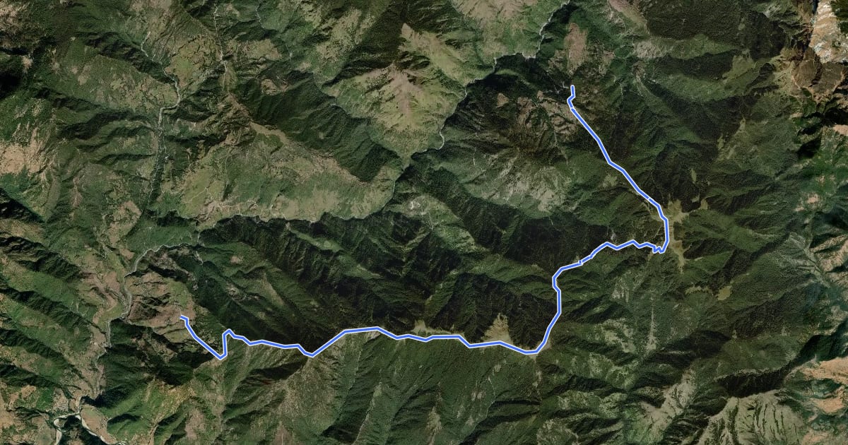 Маршрут Sawar Nawali Bagji Ghes trail на спутниковом снимке