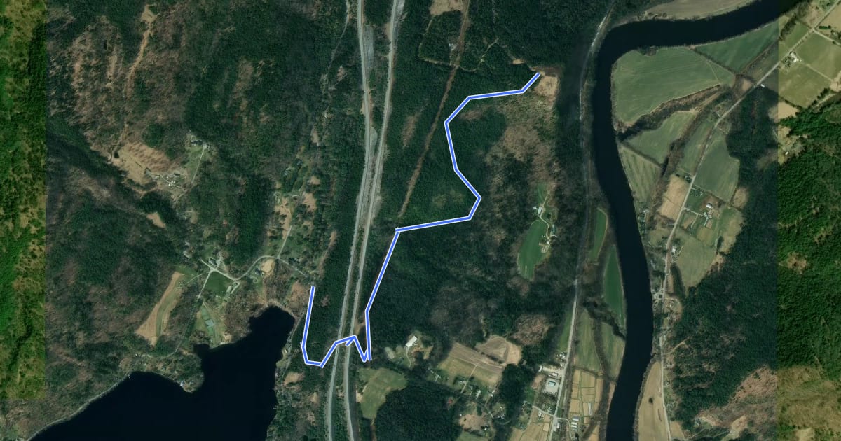 Маршрут Sawyer Mountain Trail на спутниковом снимке