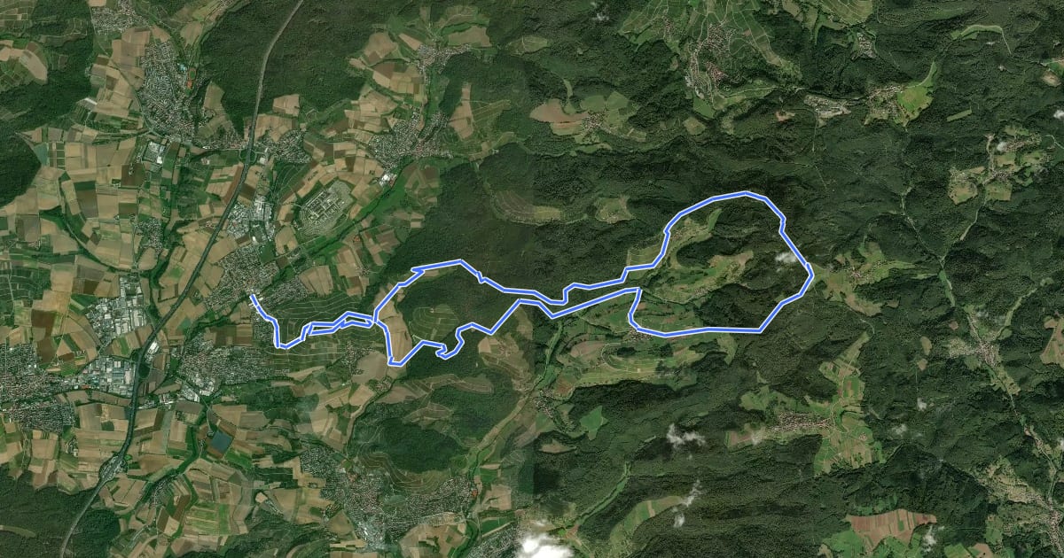 Маршрут SB4 Parklandschaften mal anders – vom Rälling-Hort in den Naturpark на спутниковом снимке