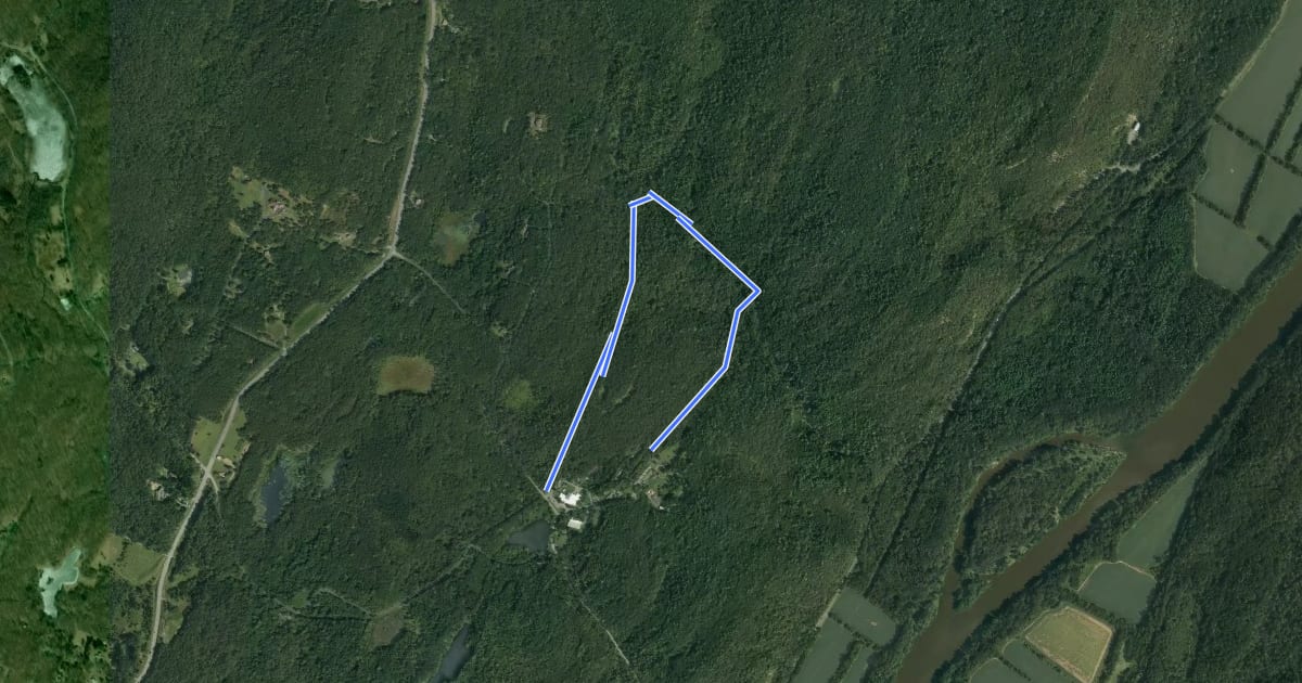 Маршрут Scenic Gorge Trail на спутниковом снимке
