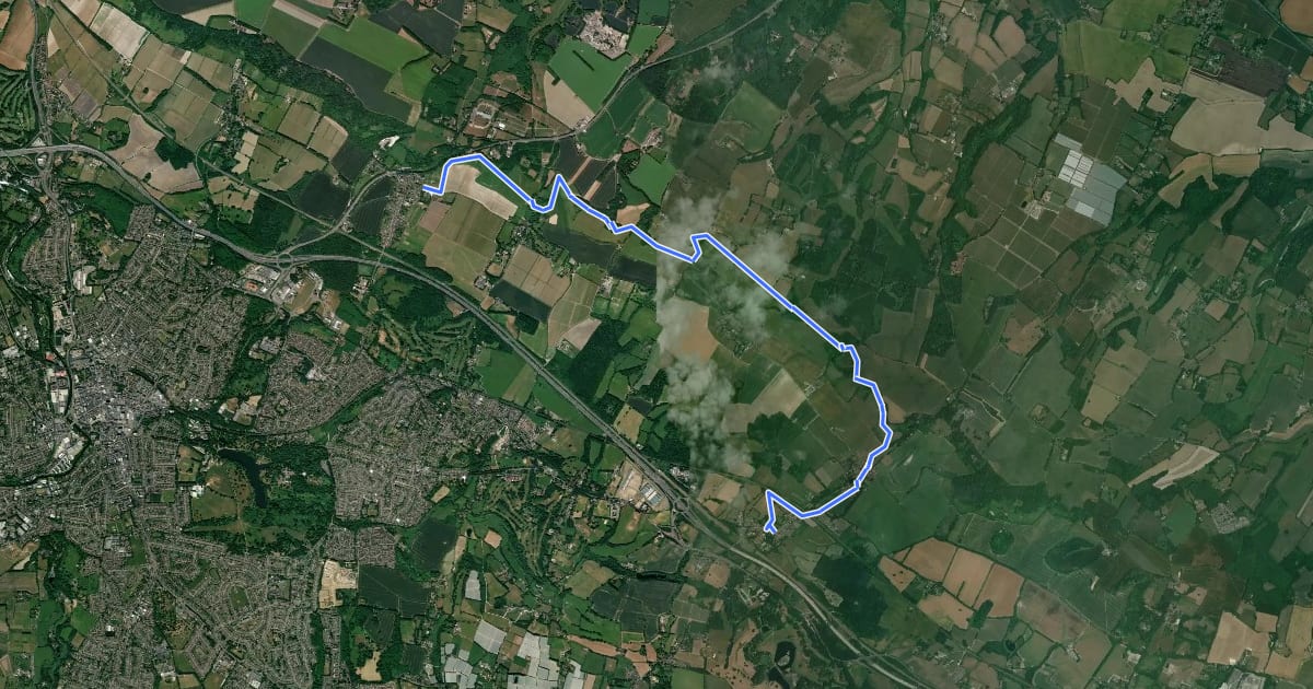 Маршрут Scenic Green Trail Section 6 на спутниковом снимке