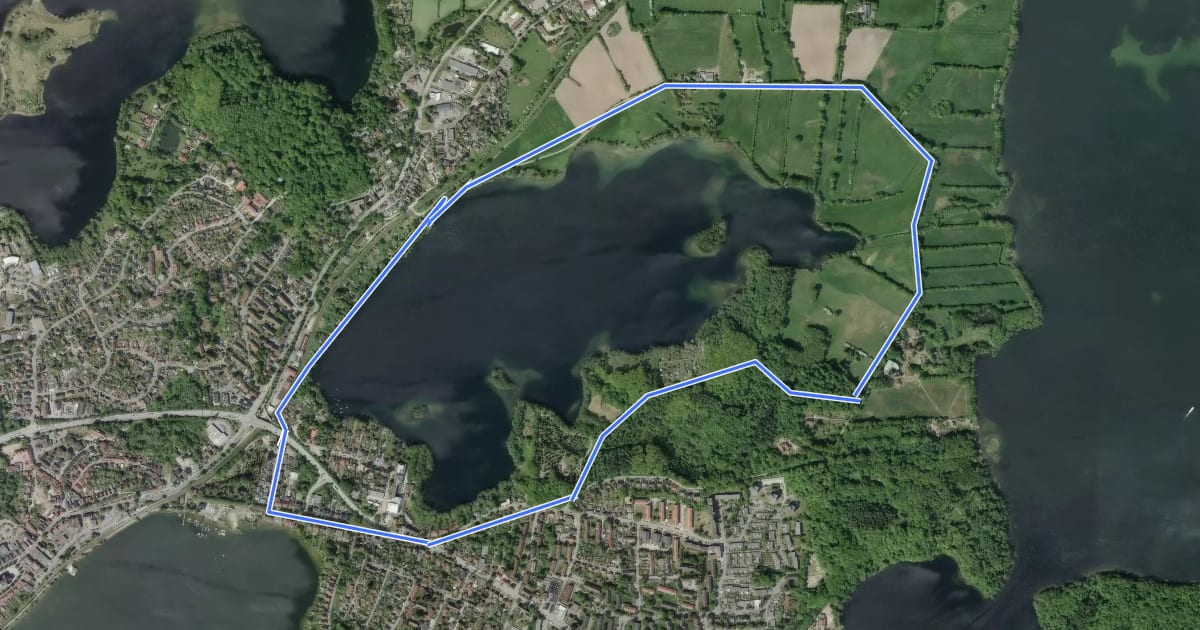 Маршрут Schöhsee-Rundweg на спутниковом снимке