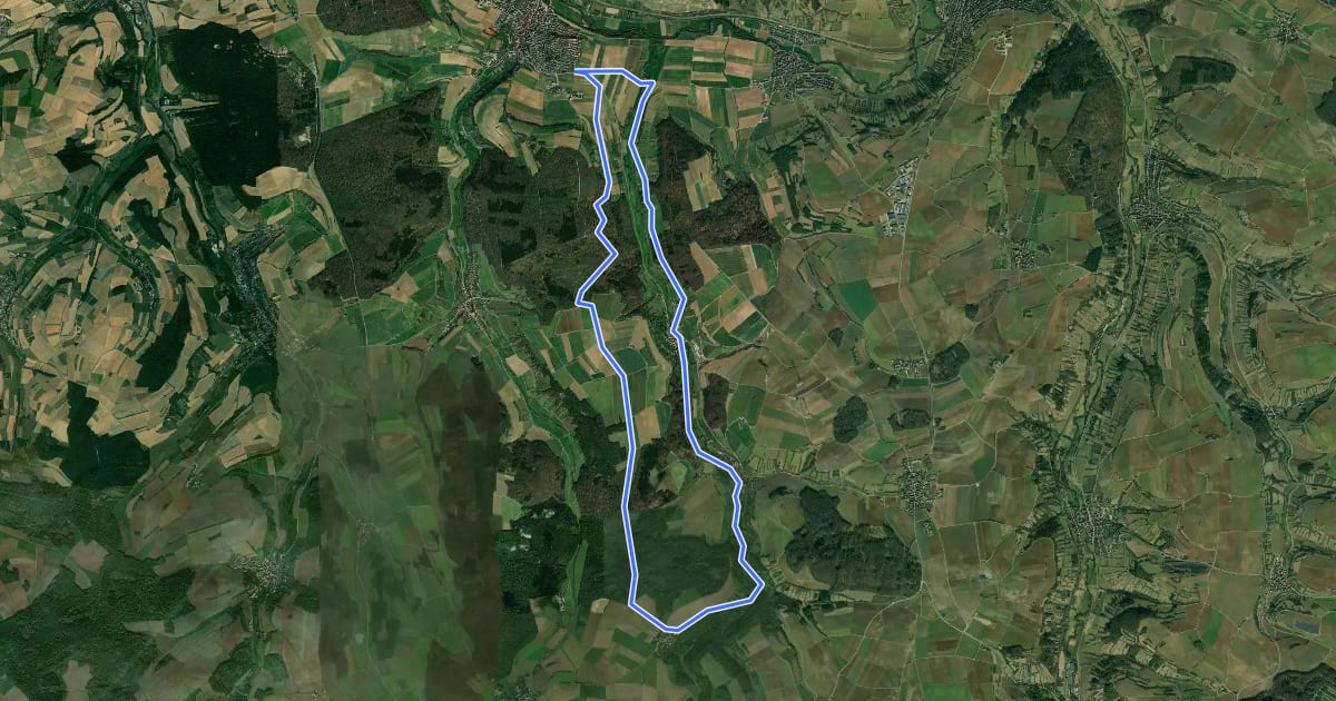 Маршрут Schönbühler Weg на спутниковом снимке