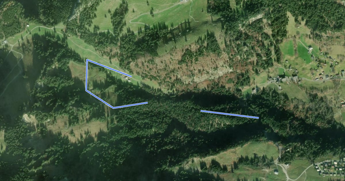 Маршрут Schönblickweg на спутниковом снимке