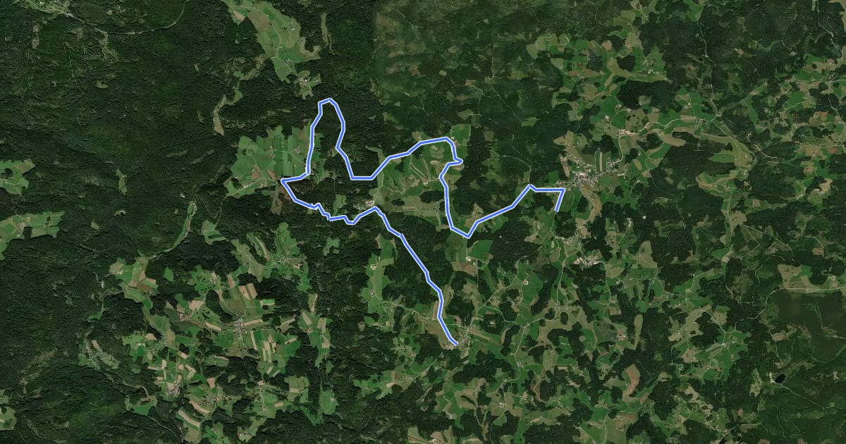 Маршрут Schönebener Tour M7 на спутниковом снимке
