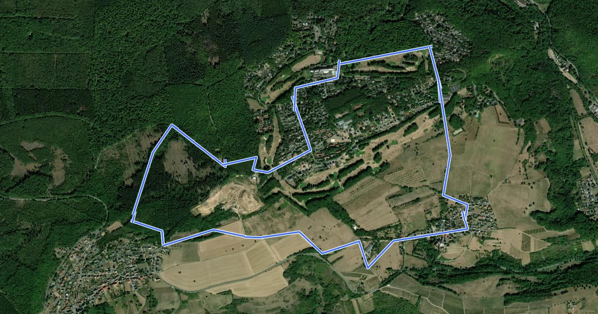 Маршрут Schöner Berg Weg на спутниковом снимке
