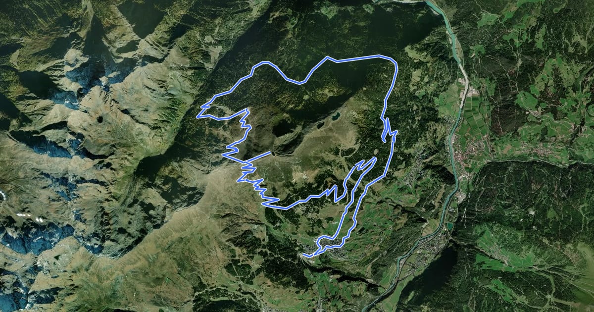 Маршрут Schönjoch Tour на спутниковом снимке