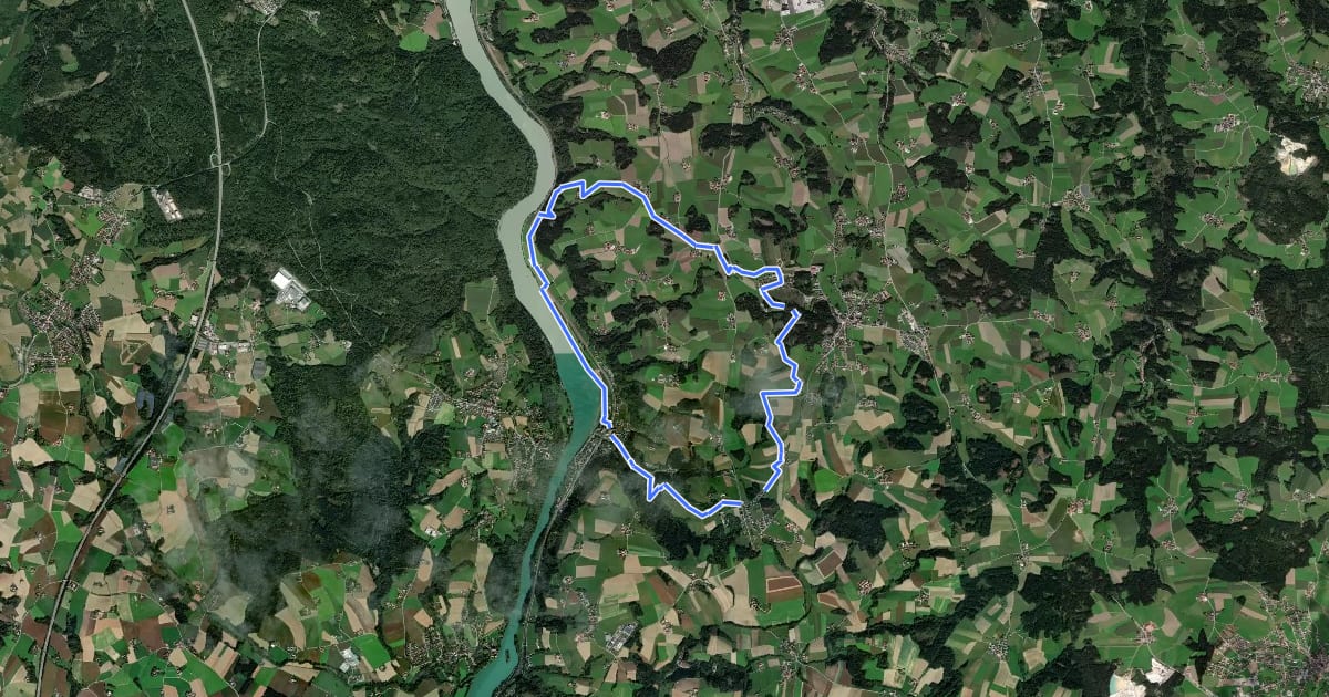 Маршрут Schärdinger Hütte - Fronholzwarte на спутниковом снимке
