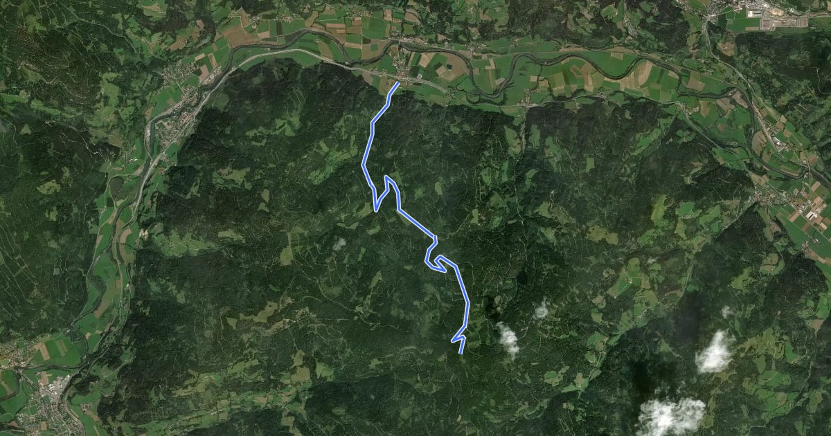 Маршрут Schafkogel на спутниковом снимке