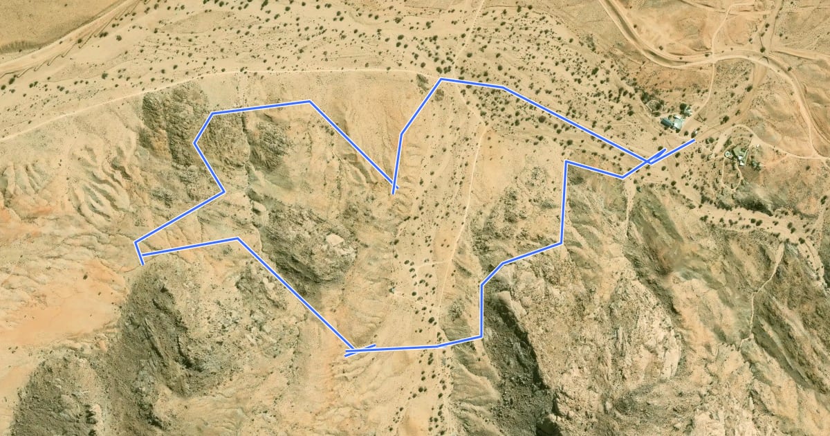 Маршрут Schanzen Trail на спутниковом снимке