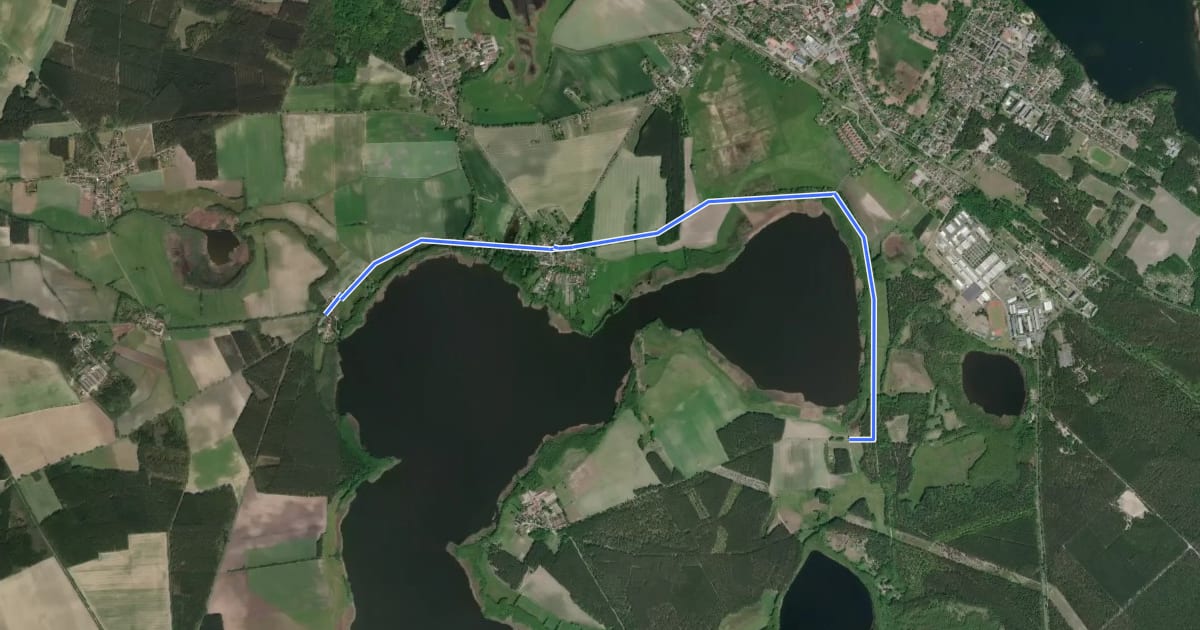 Маршрут Schaplowseen Tour на спутниковом снимке
