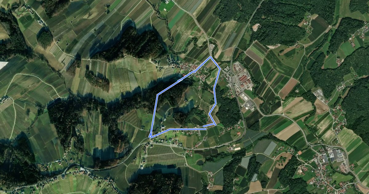 Маршрут Schattauberg Rundwanderweg на спутниковом снимке