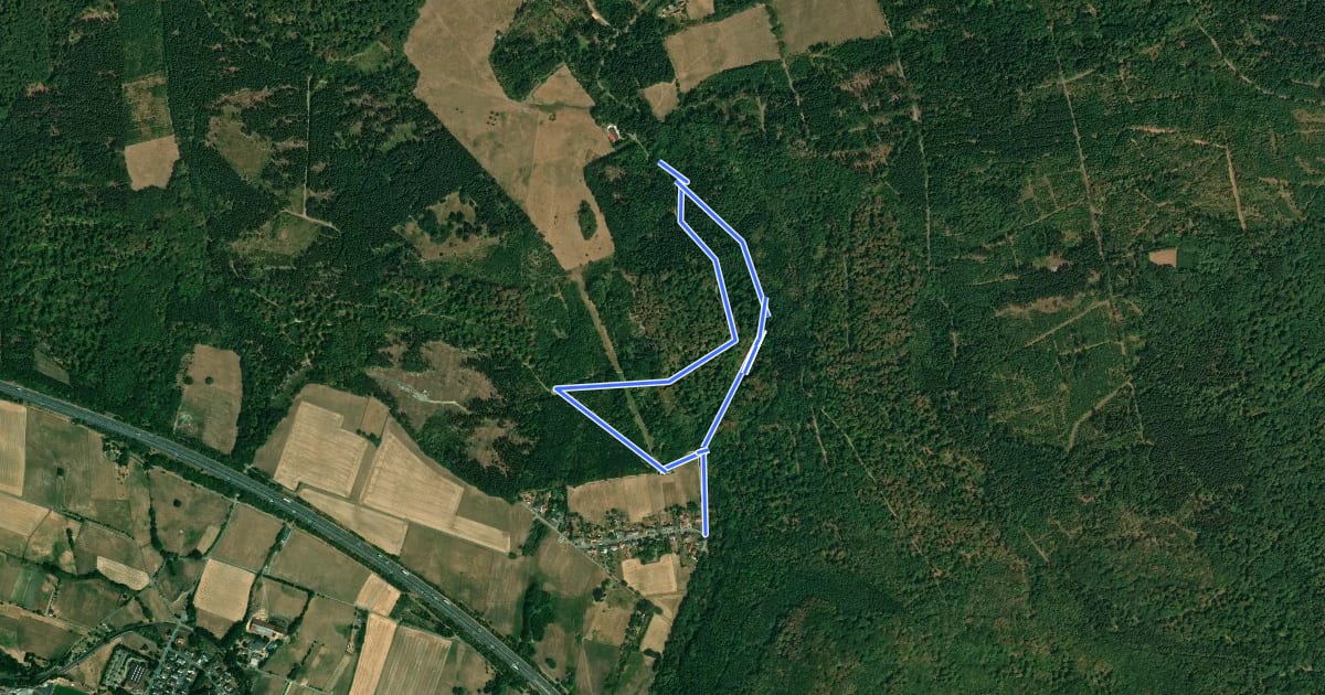 Маршрут Schauenburg, Rundweg 57 на спутниковом снимке