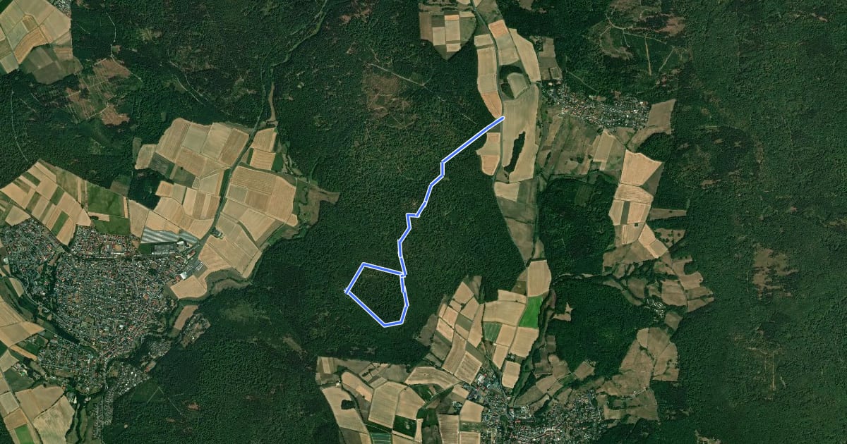 Маршрут Schauenburg, S10 на спутниковом снимке
