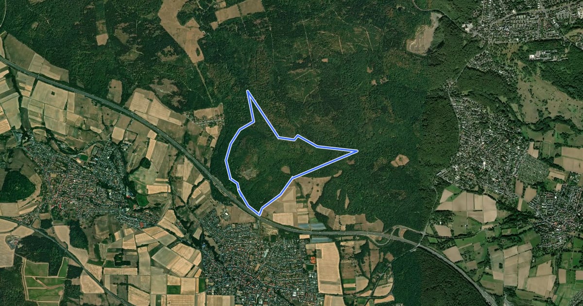 Маршрут Schauenburg, S12 на спутниковом снимке