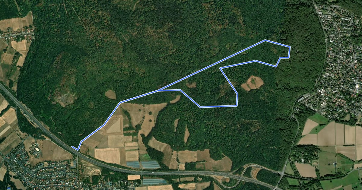 Маршрут Schauenburg, S13 на спутниковом снимке