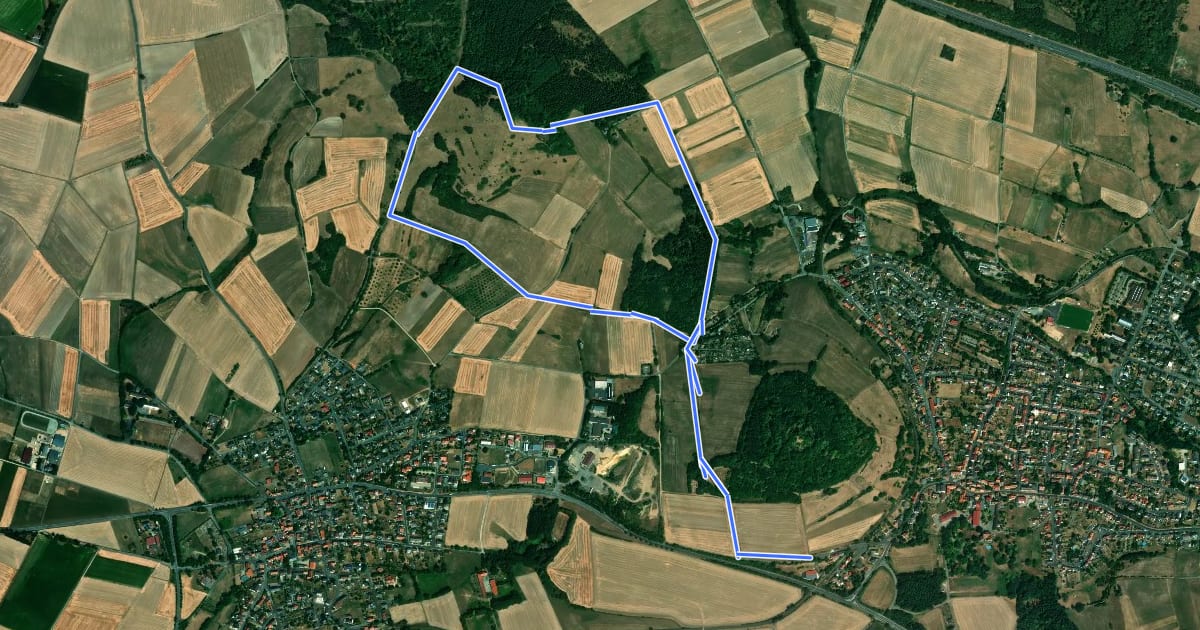 Маршрут Schauenburg, S2 на спутниковом снимке