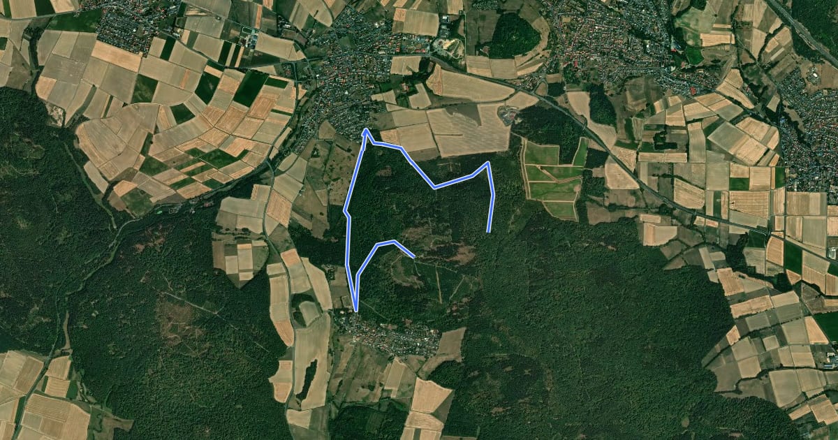 Маршрут Schauenburg, S2 на спутниковом снимке