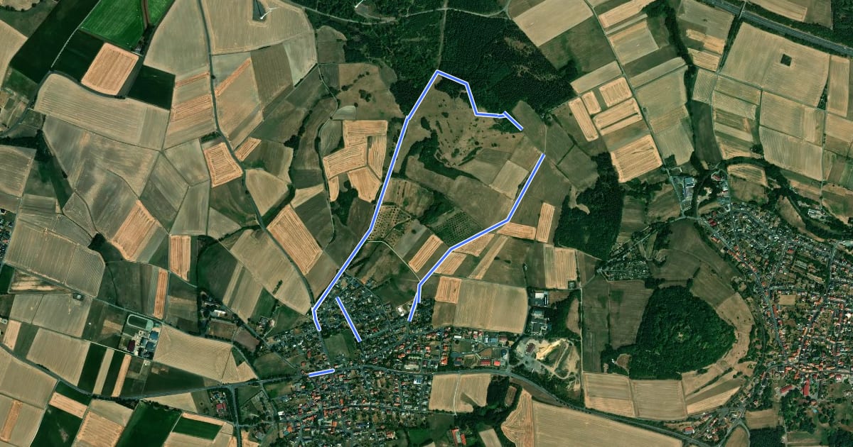 Маршрут Schauenburg, S3 на спутниковом снимке