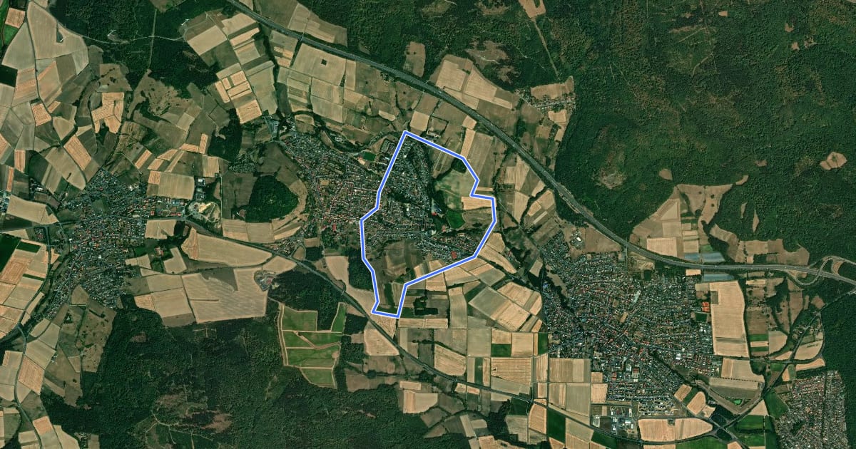 Маршрут Schauenburg, S6 на спутниковом снимке