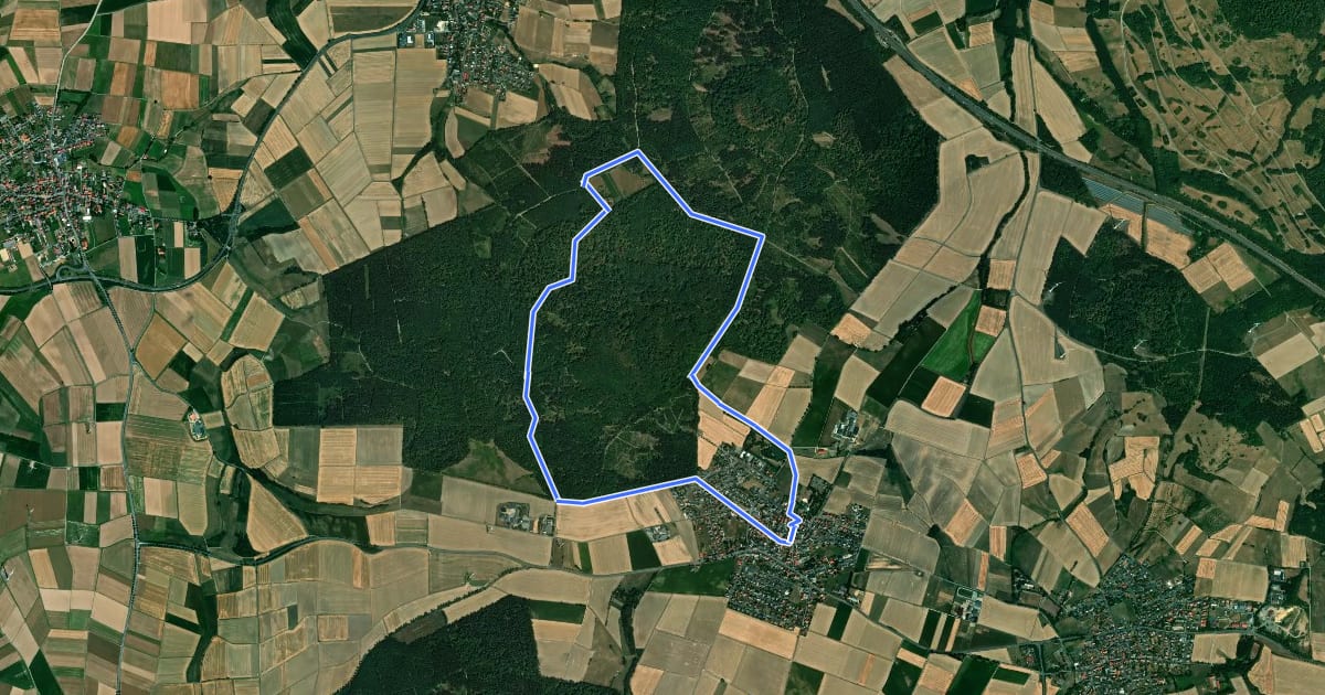 Маршрут Schauenburg, S8 на спутниковом снимке