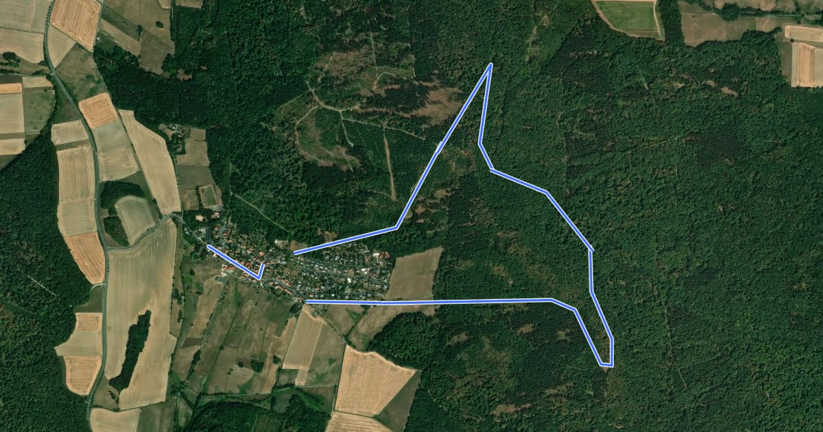 Маршрут Schauenburg, S9 на спутниковом снимке