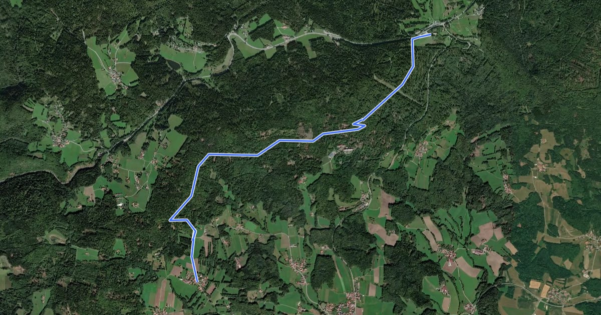 Маршрут Schauflinger Zielwanderweg Nr. 8 на спутниковом снимке