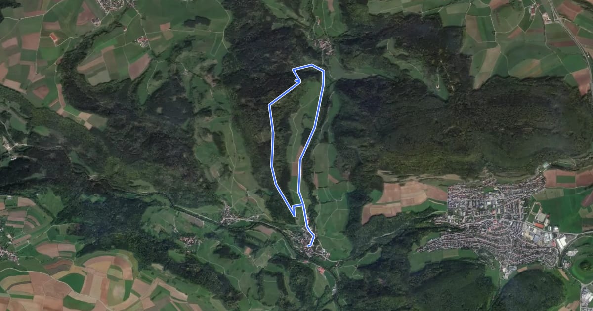 Маршрут Scheffheuweg на спутниковом снимке