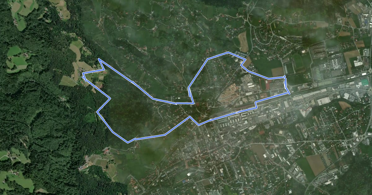 Маршрут Scheidsberg-Rundweg на спутниковом снимке