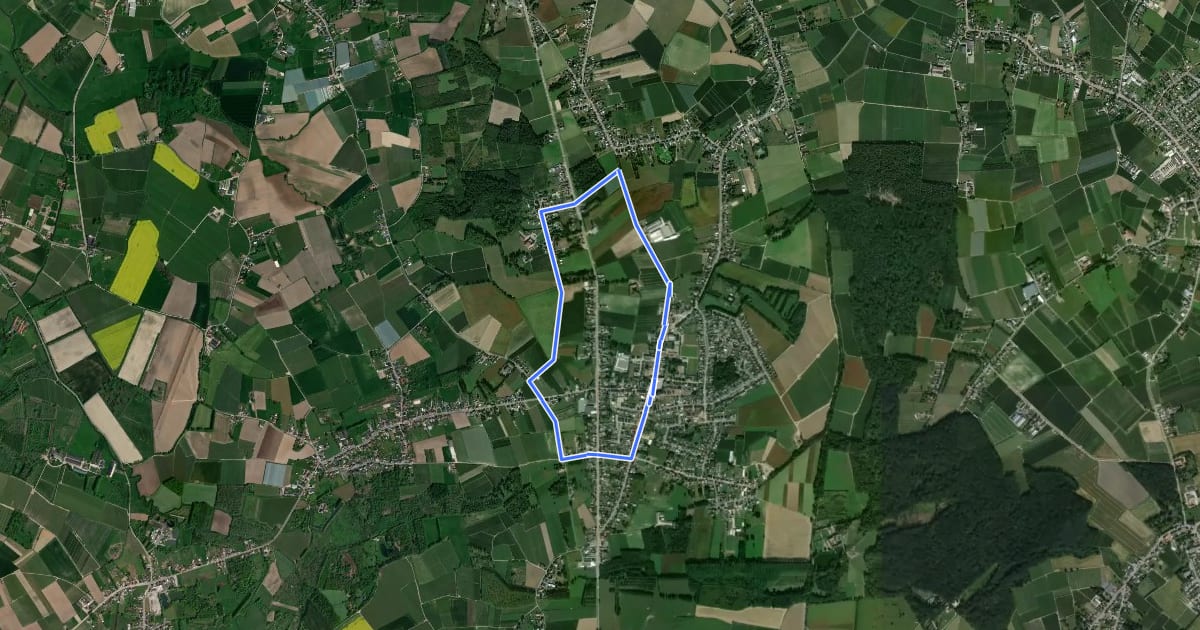 Маршрут Schelfheidewandeling на спутниковом снимке