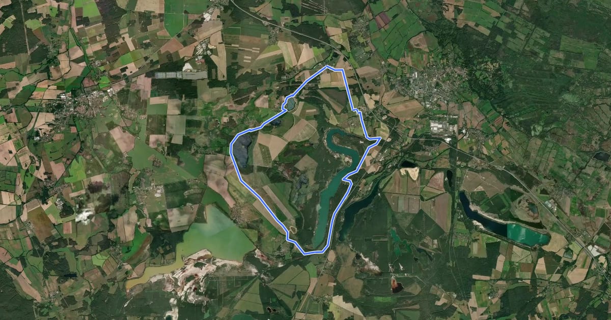 Маршрут Schellentenweg на спутниковом снимке
