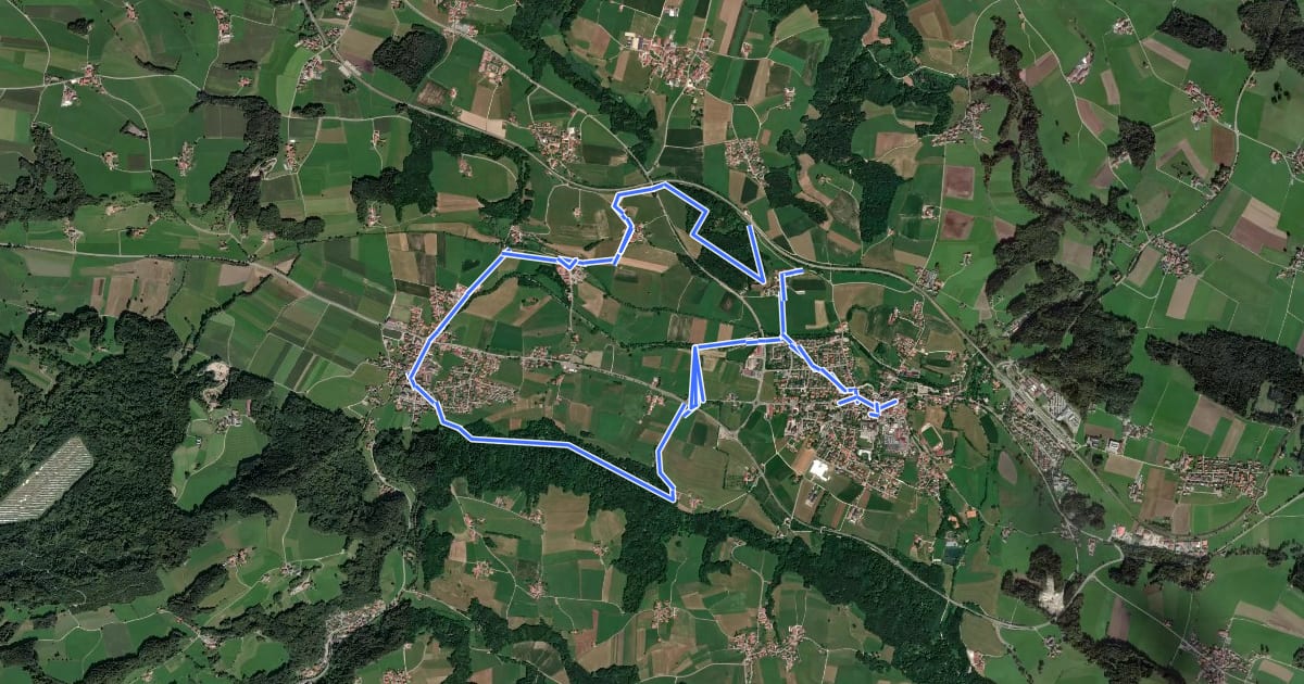 Маршрут Schelmberg-Weg Nr. 24 на спутниковом снимке