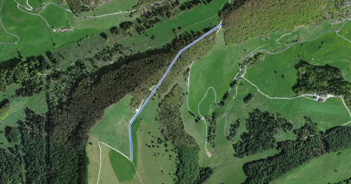 Маршрут Scheltenpass - Matzendörfer Stierenberg на спутниковом снимке