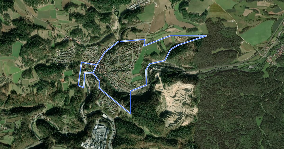 Маршрут Scheunenweg на спутниковом снимке