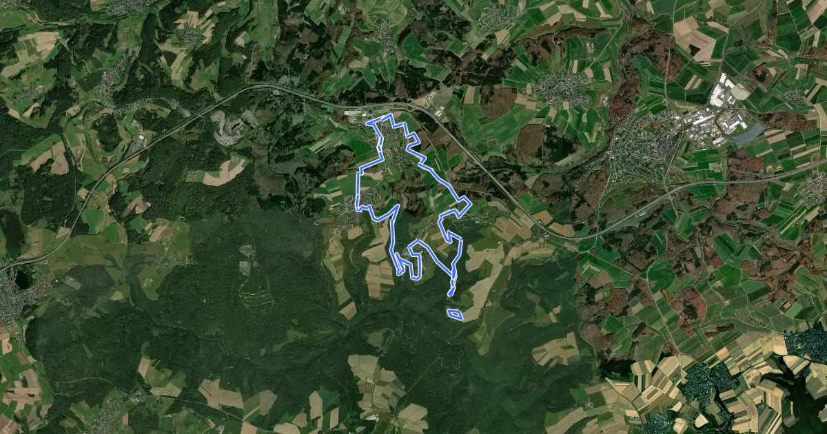 Маршрут Schieferregion Kaulenbachtal на спутниковом снимке