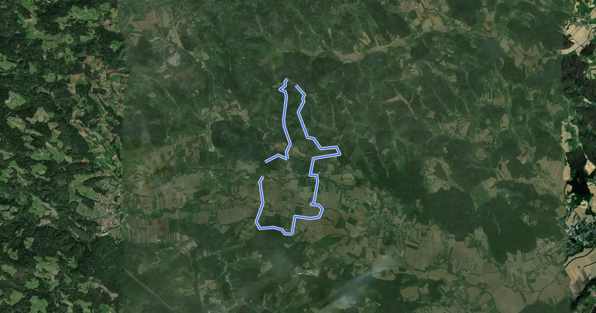 Маршрут Schilcherweg на спутниковом снимке