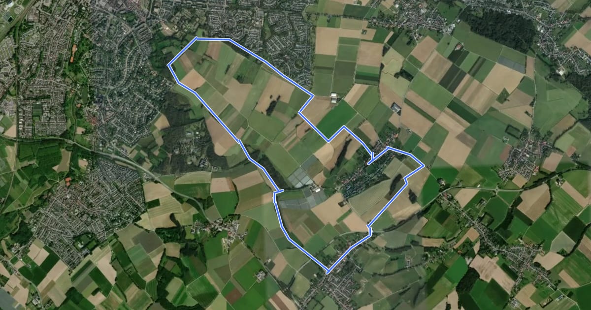 Маршрут Schinnen SC03 Sint Rosa route на спутниковом снимке