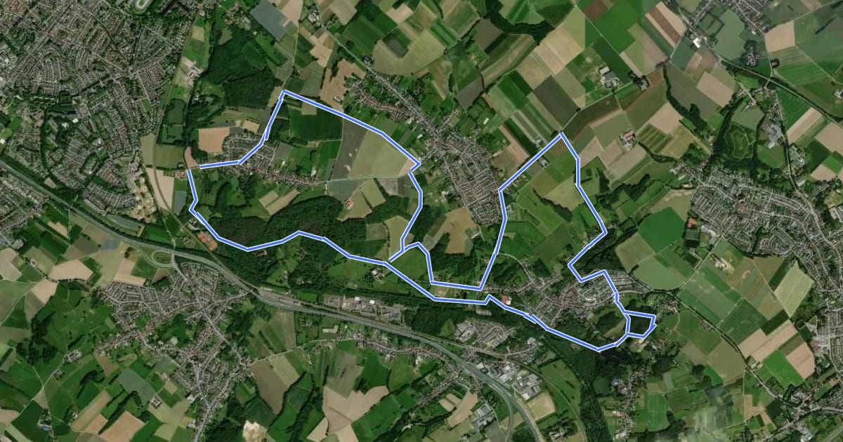 Маршрут Schinnen SC08 Panoramaroute на спутниковом снимке